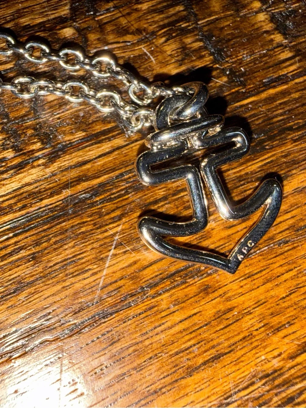A.P.C. silver necklace